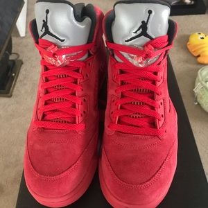 Jordan 5 Red Suede